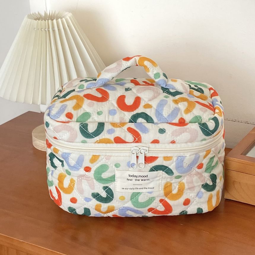 ZenlyHabit - Stoffen make-uptas / clutch / etui met print