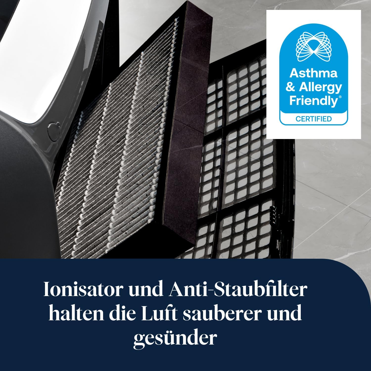 De'Longhi Tasciugo AriaDry Multi - Tragbarer Luftentfeuchter-Luftreiniger, 21L/Tag Feuchtigkeitsentzug, Wäschetrockner, Anti-Schimmel, Wi-Fi und Alexa, LCD-Display, Grau (DDSX220WFA)