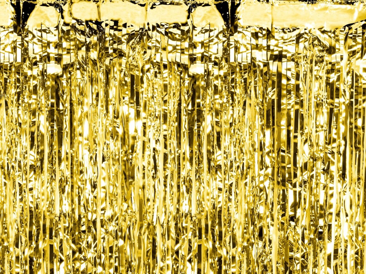 Gouden Deurgordijn Metallic 2,5m