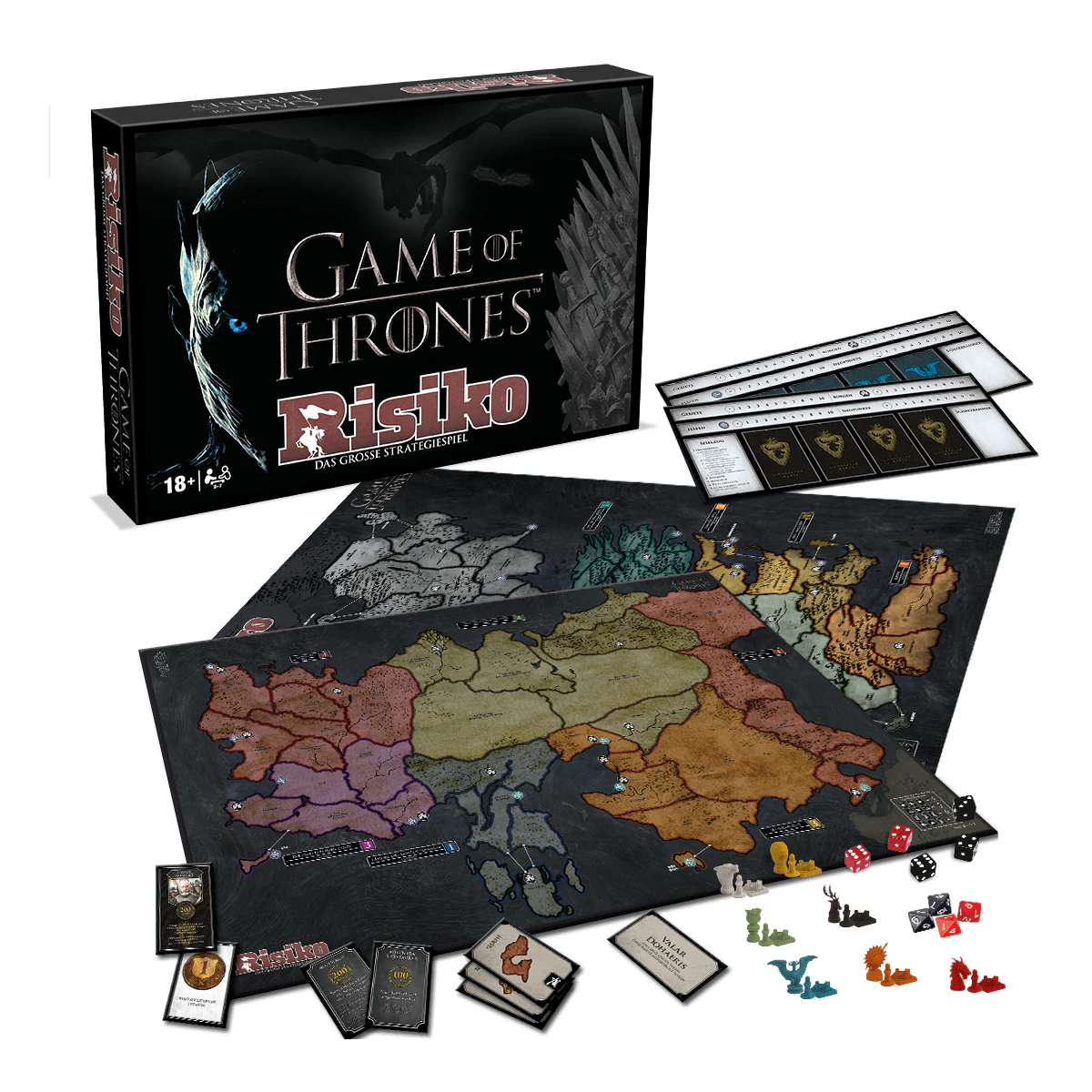 Game of Thrones - Risiko (Collectors Edition) + Top Trumps Quiz Gesellschaftsspiel Brettspiel Strategiespiel