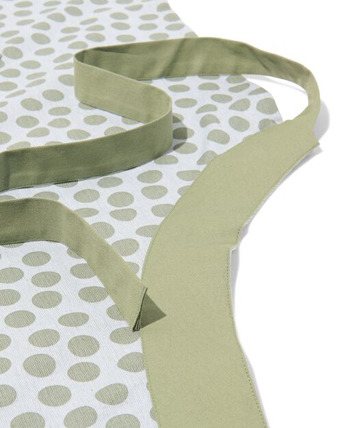 tablier de cuisine à pois chambray coton