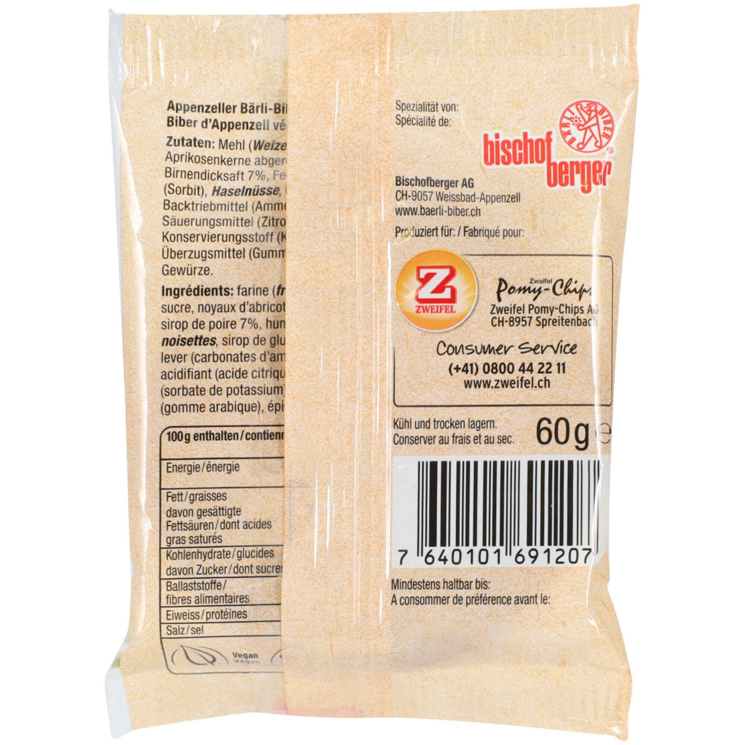 Bischofberger Biber Vegan