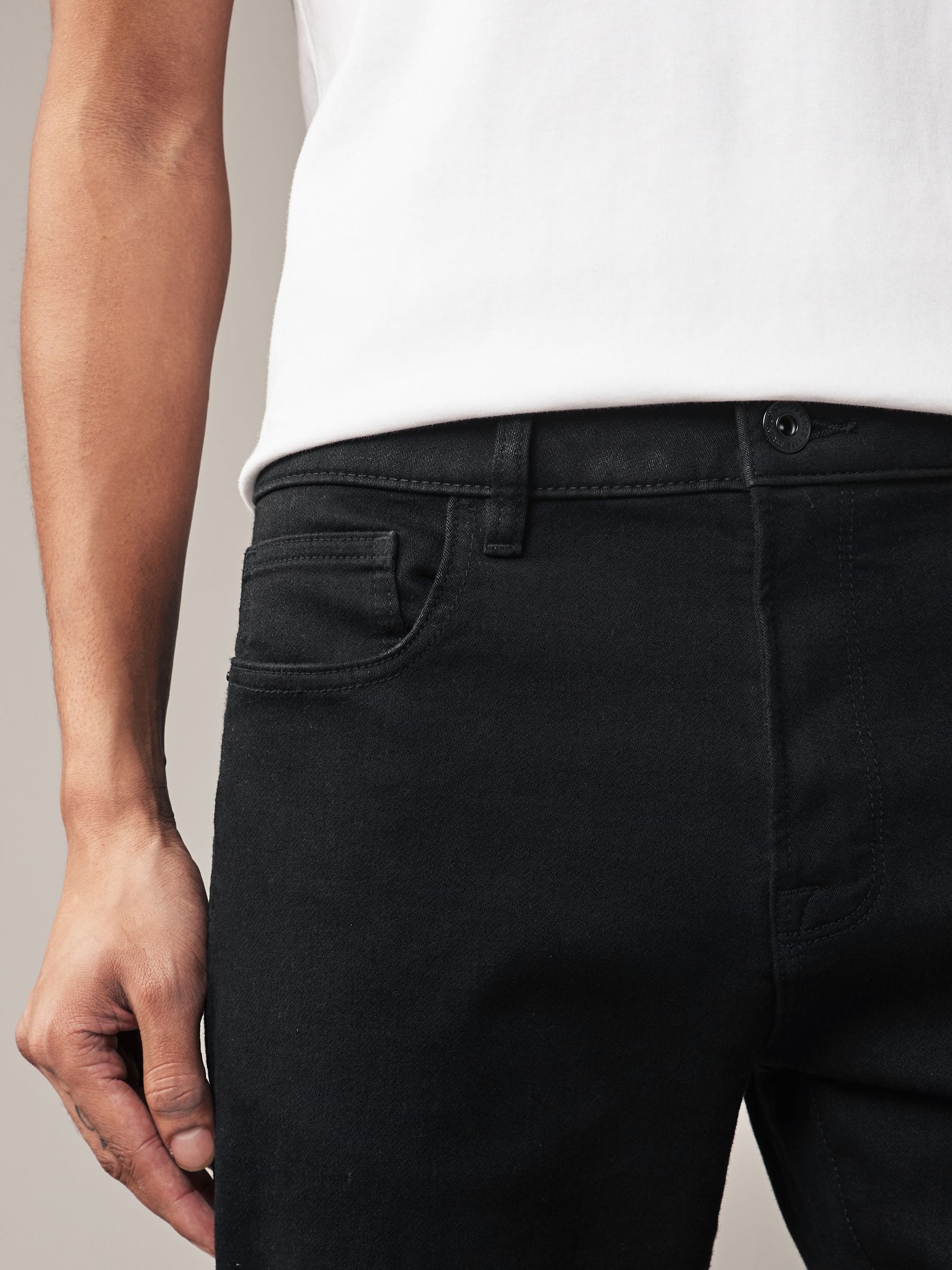 Zwart - Strakke Pasvorm - Comfortabele stretchjeans