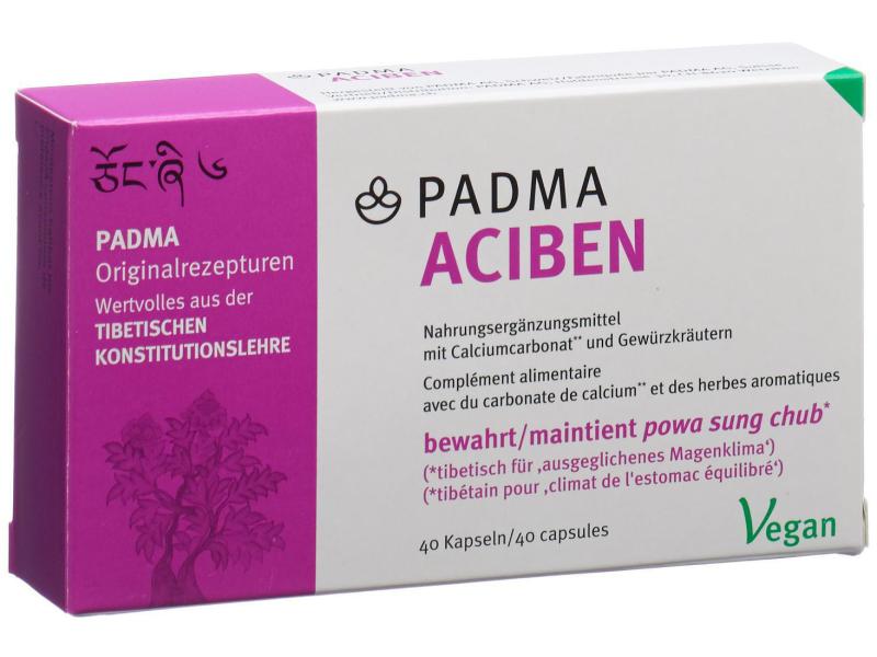 PADMA Aciben 40 Kapseln Vegane Kapseln zur Nahrungsergänzung