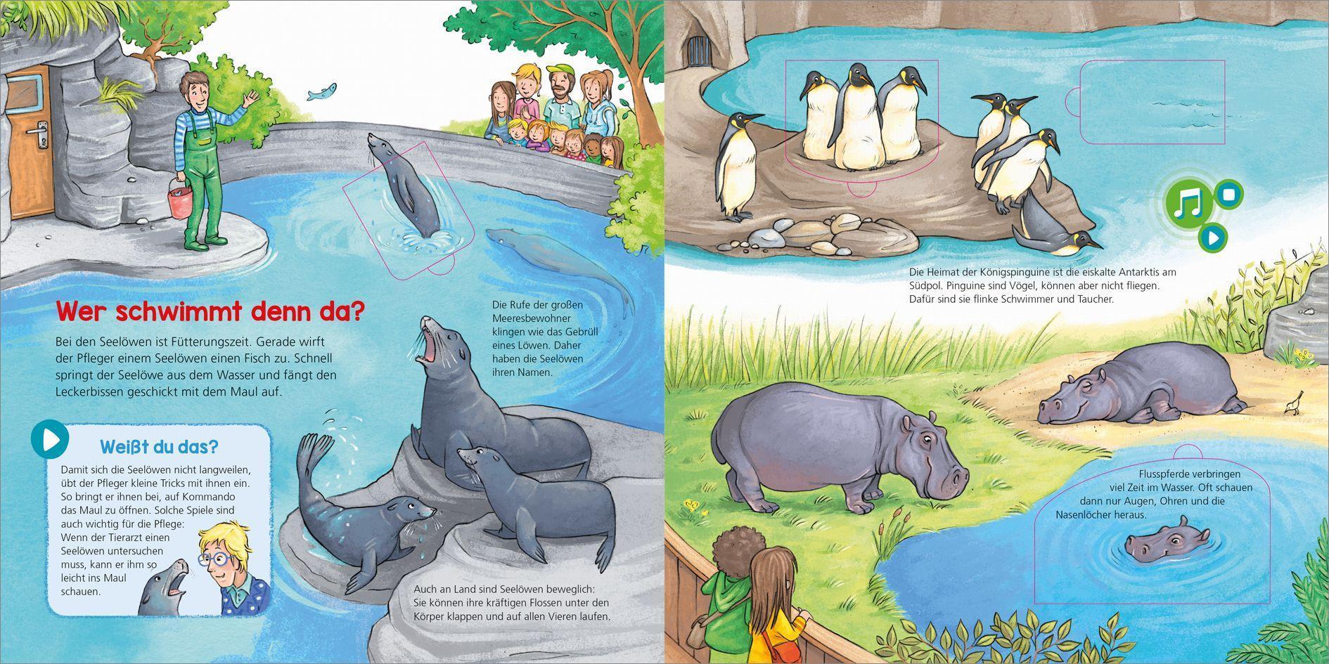 BOOKii - Was ist was Kindergarten - Komm mit in den Zoo!