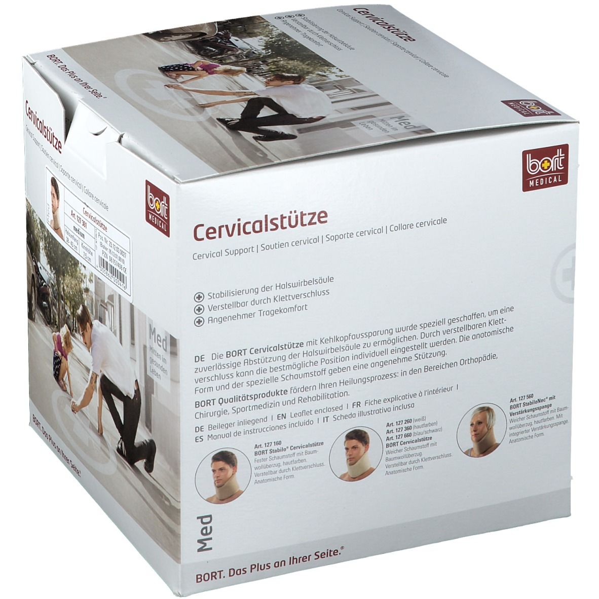 BORT Cervicalstütze Kinnhöhe 7,5 cm Gr. M haut