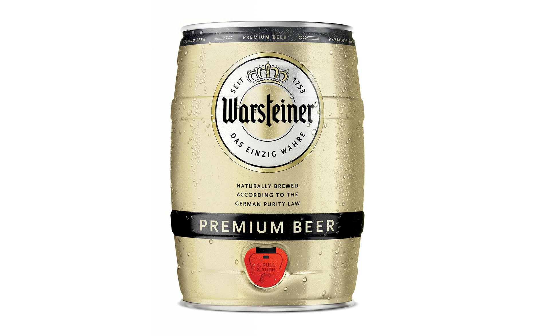 Bier Premium Mini Fut 5 lSüffiges und erfrischendes Pilsener