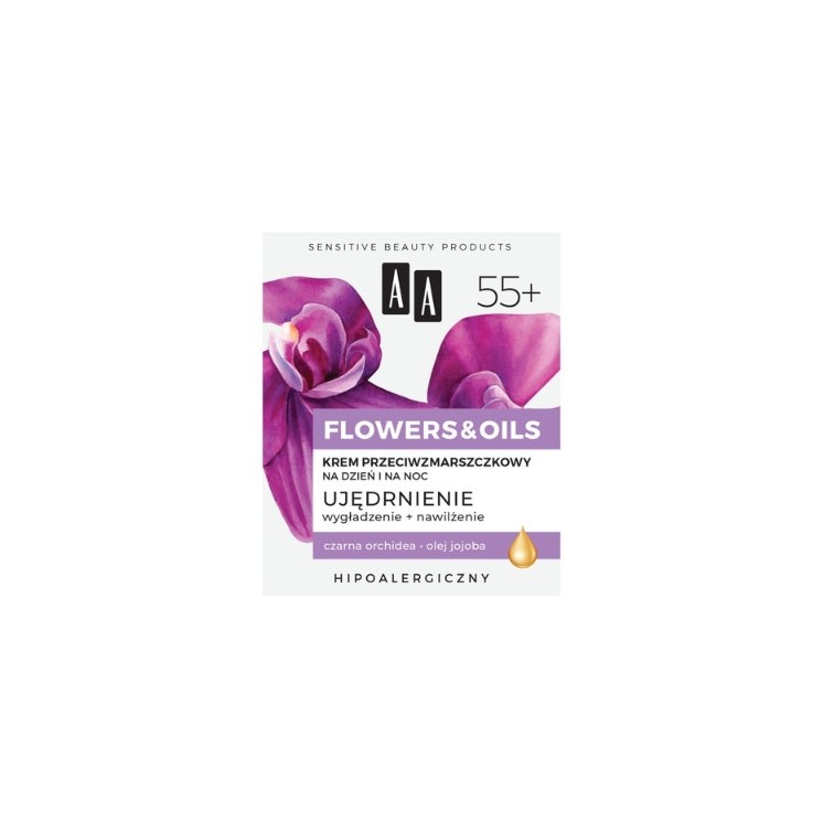 AA Flowers & Oils Verstevigende anti-rimpel gezichtscrème 55+ 50 ml