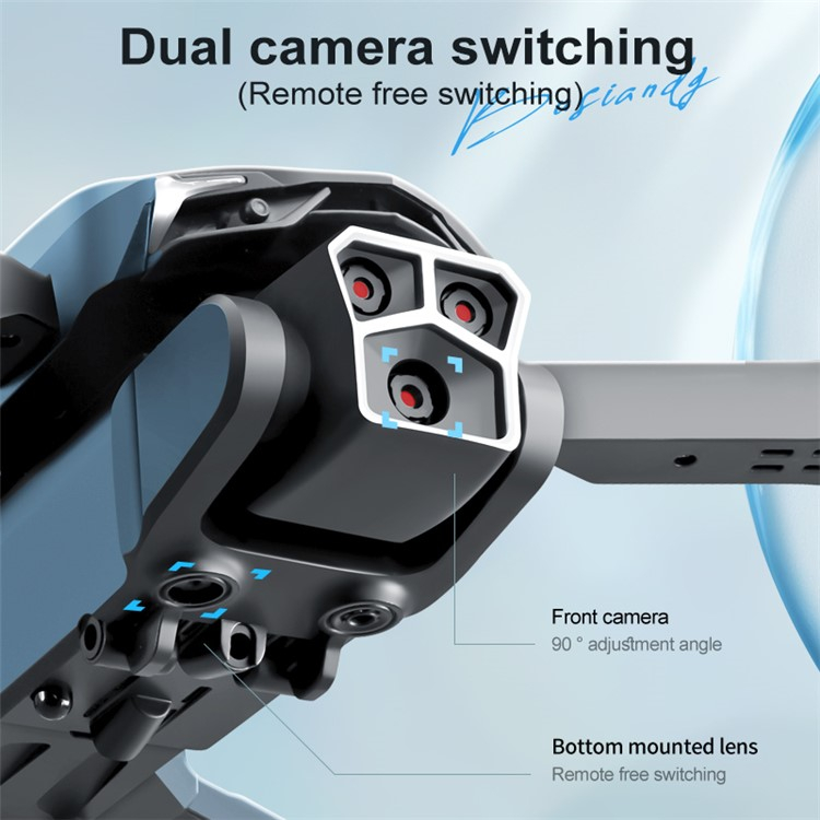 WiFi Faltbare Beleuchtete RC Quadrocopter GPS LED Drohne Dual 480P HD Kamera inkl. 2 Akkus   Fernbedienung
