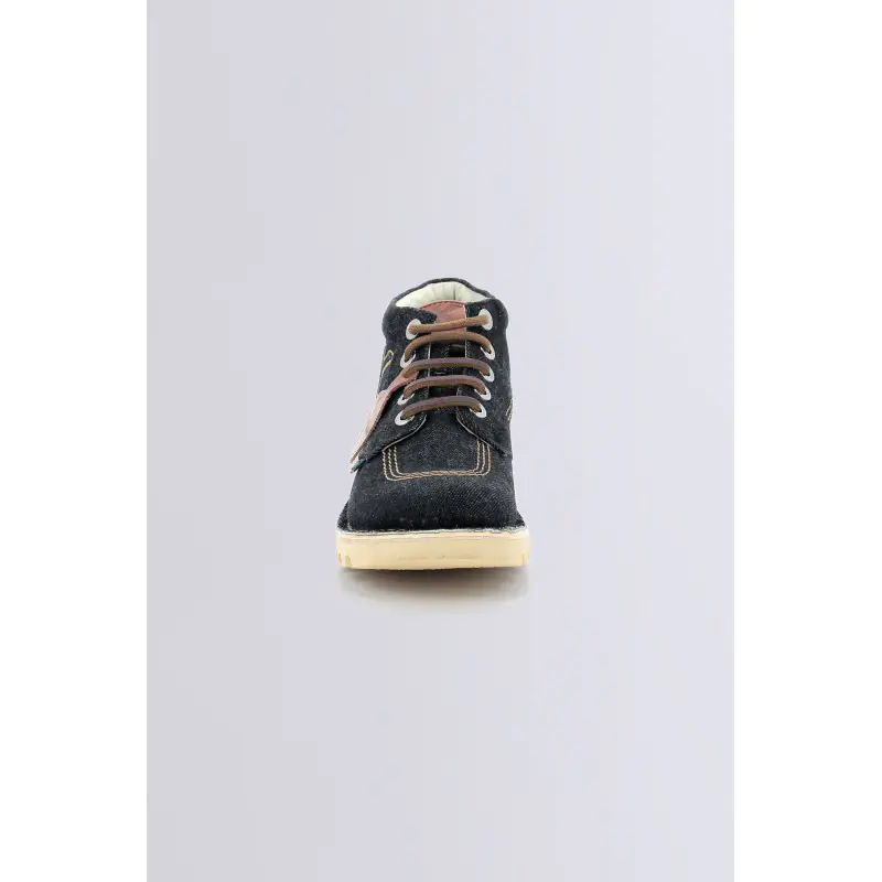 Kick hi Noir BOTTINES Textile Femme
