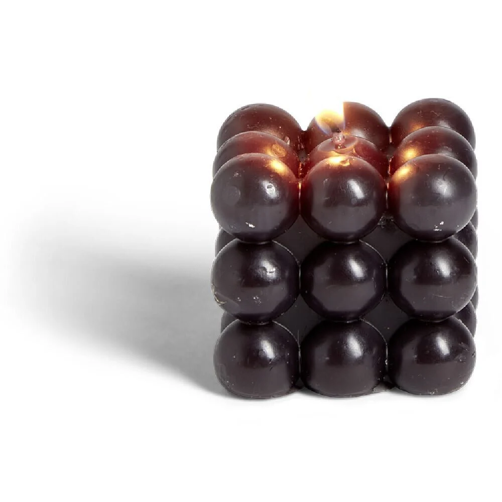 Bougie bulle noir