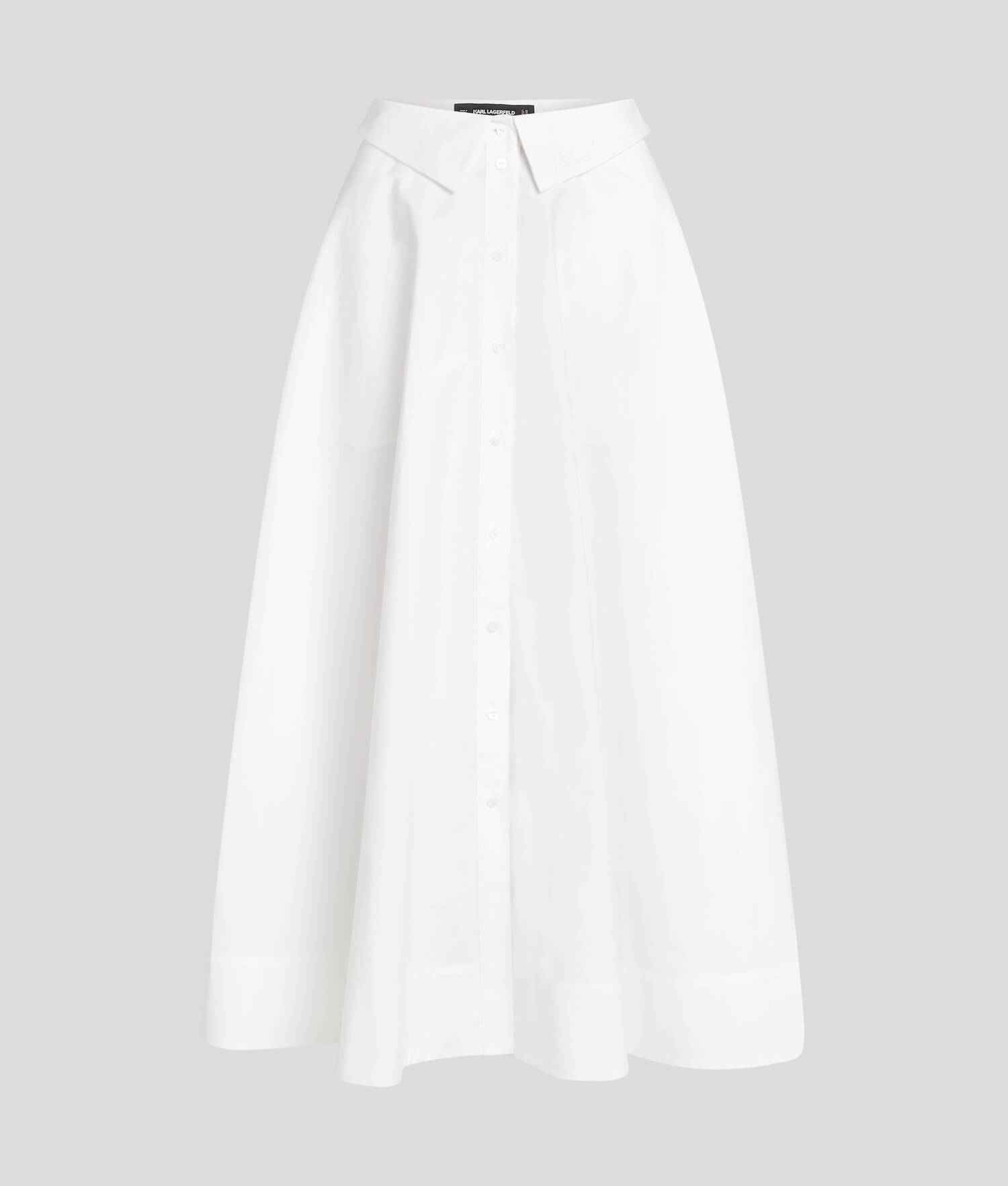 ROBE-CHEMISIER EN POPELINE - Blanc