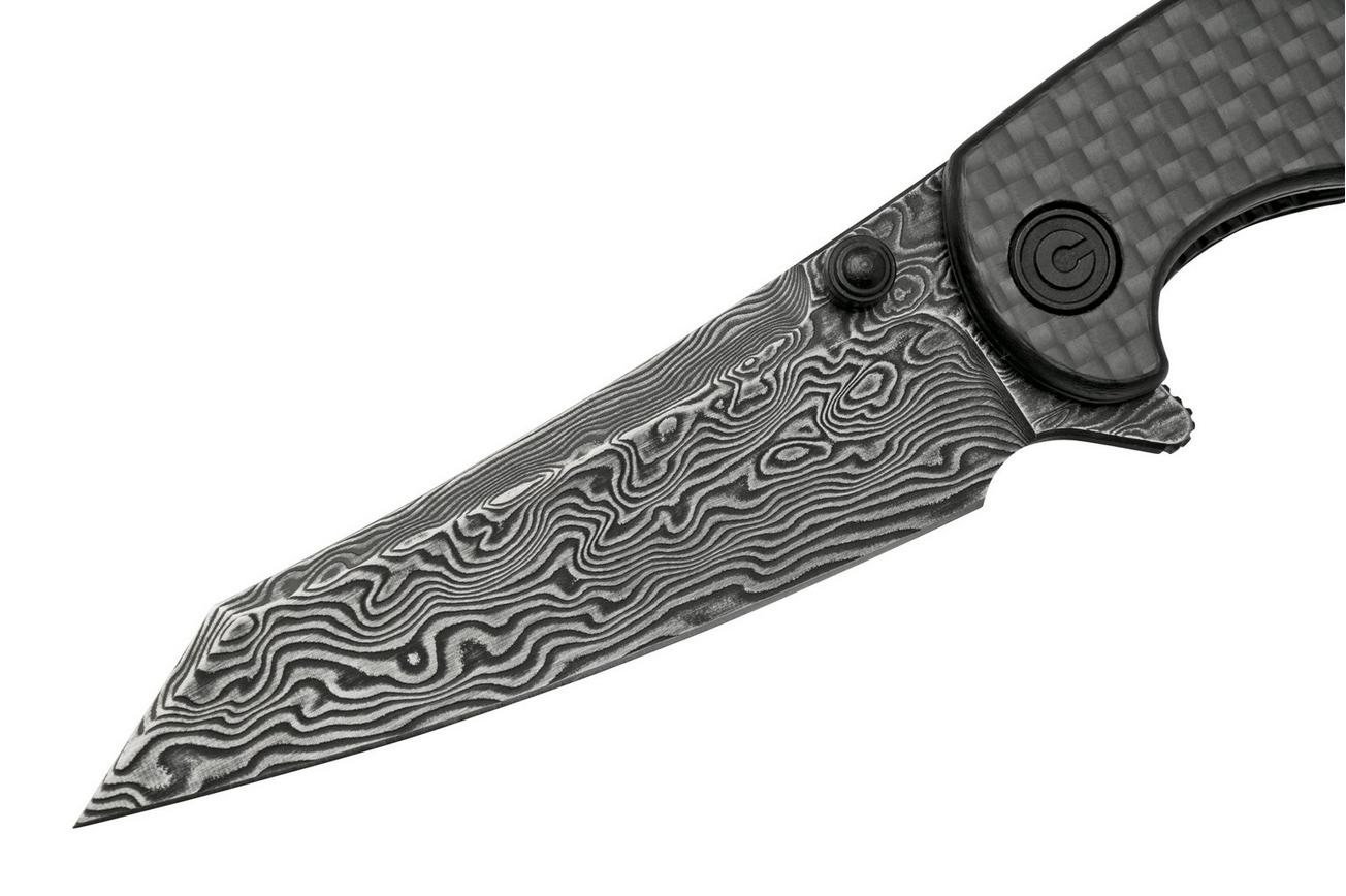 Civivi P87 Folder C21043-DS1 Carbonfiber Overlay Black G10, zakmes