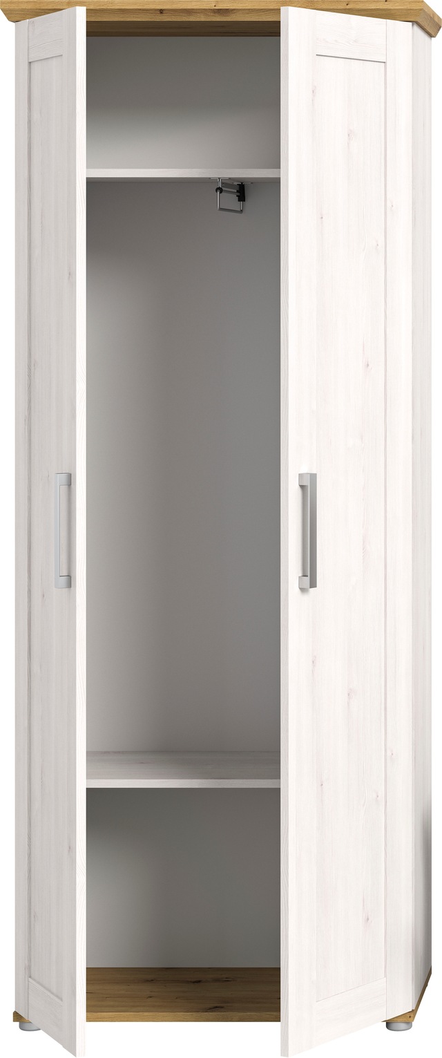Home affaire Garderobenschrank »COSENZA, TOPSELLER!, Höhe 196 cm, 2 Türen, 2 Böden, 1 Kleiderstange« Hochschrank, Stauraumschrank, Schrank, Flurschrank, Dielenschrank
