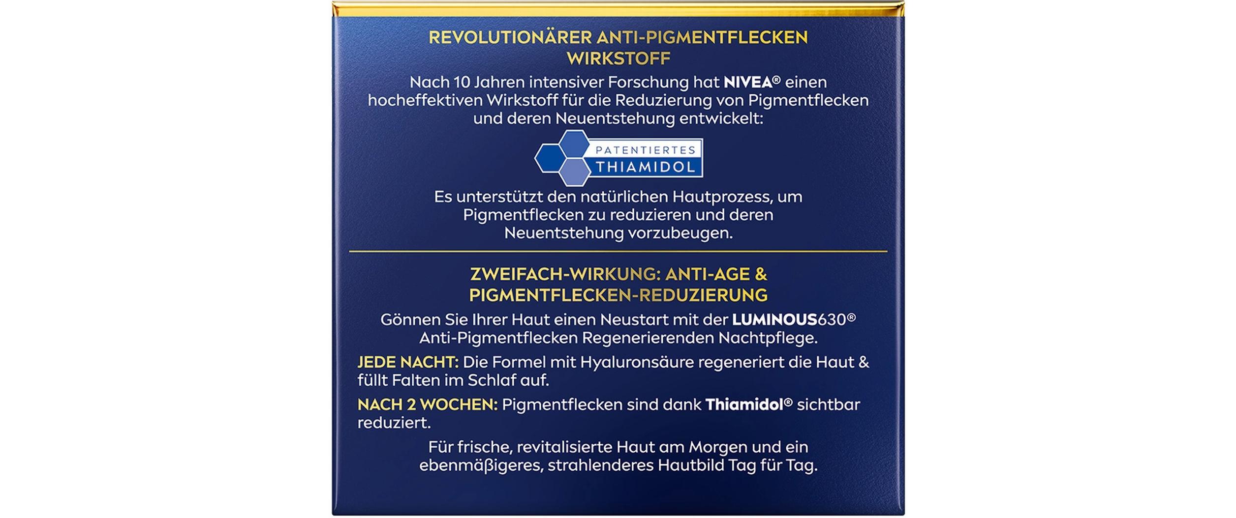 Nachtcrème Luminous Anti-Pigmentflecken 50 mlLuminous630 Anti-Pigmentflecken Nachtpflege
