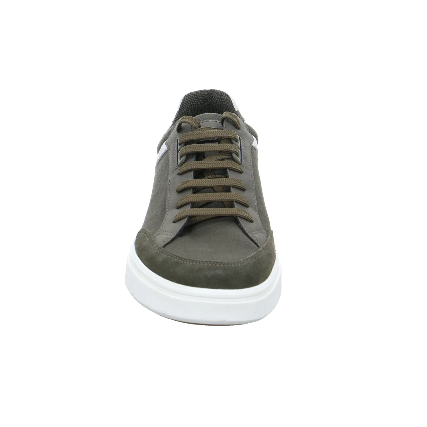 GEOX Halbschuhe Sneaker Stoff Olive Synthetik