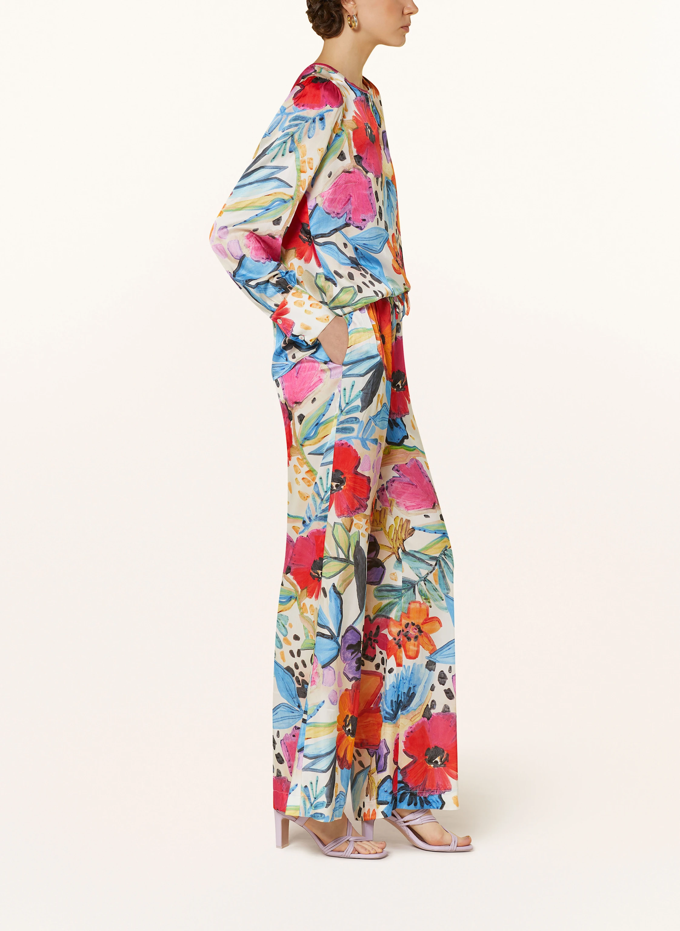 SEM PER LEI Marlenehose aus Satin
