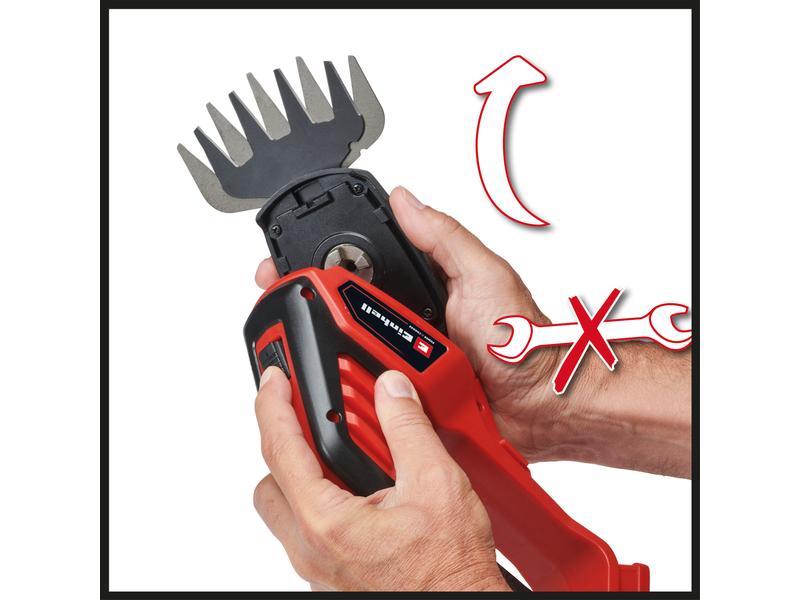Einhell Akku-Grasschere GE-CG 18/100 Li-Solo Akkubetriebene Gras- und Strauchschere