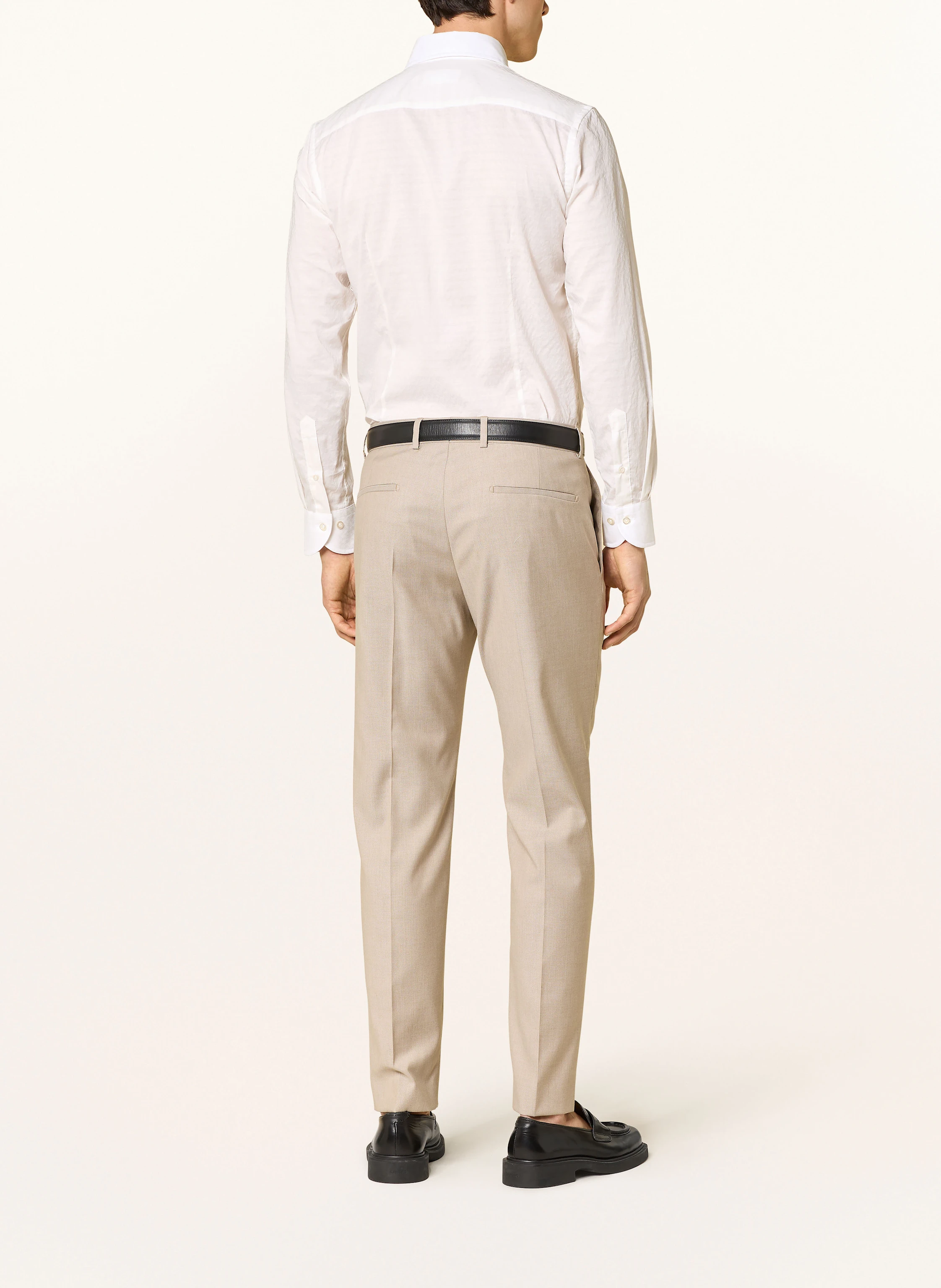 BOSS Hemd HANK Slim Fit mit Leinen
