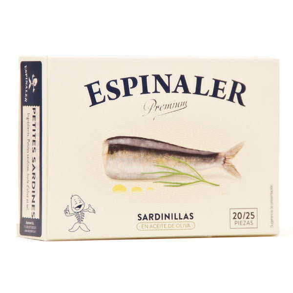 Mini sardines à l'huile d'olive - Sardinillas - Espinaler