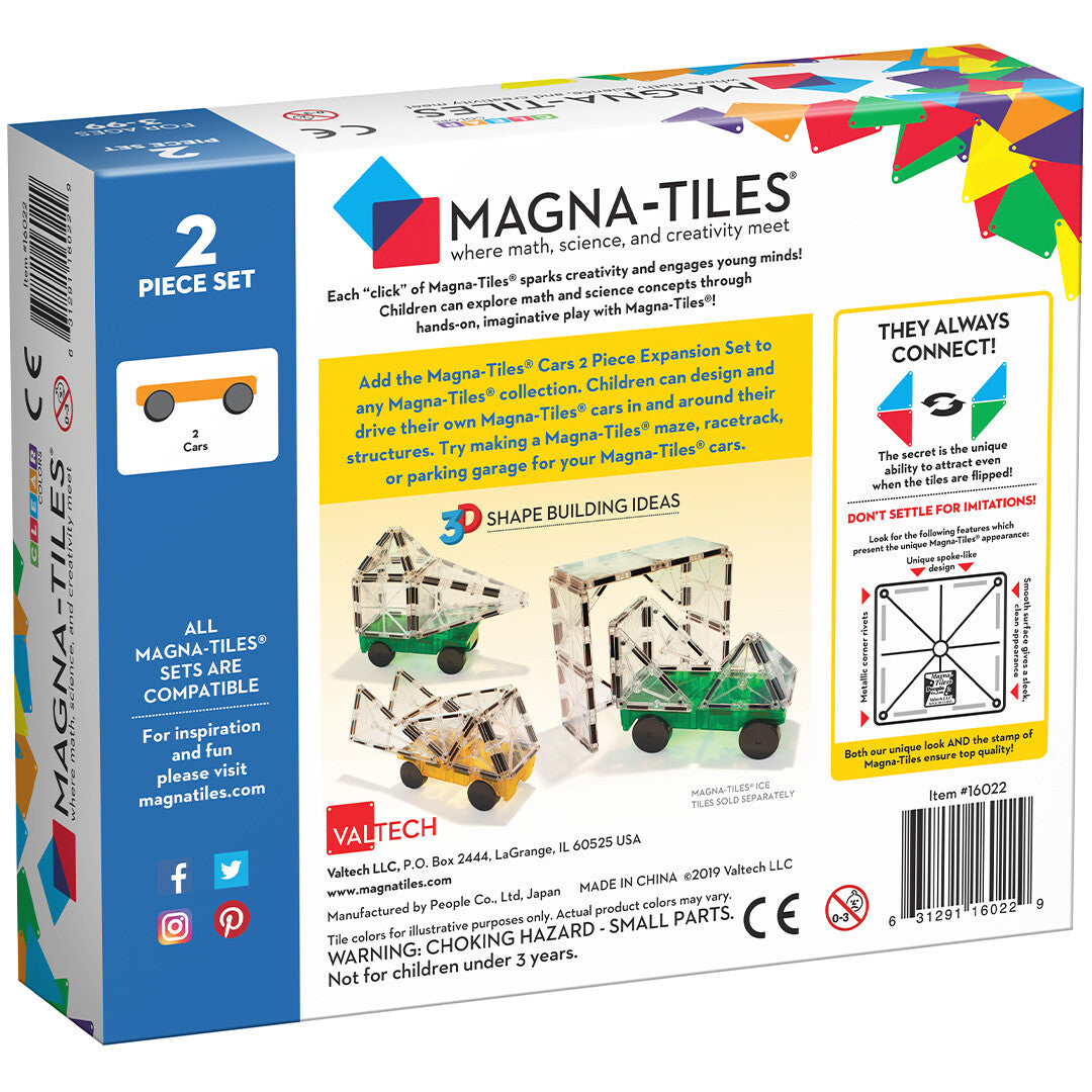 MAGNA-TILES uitbreidingsset cars - 2st