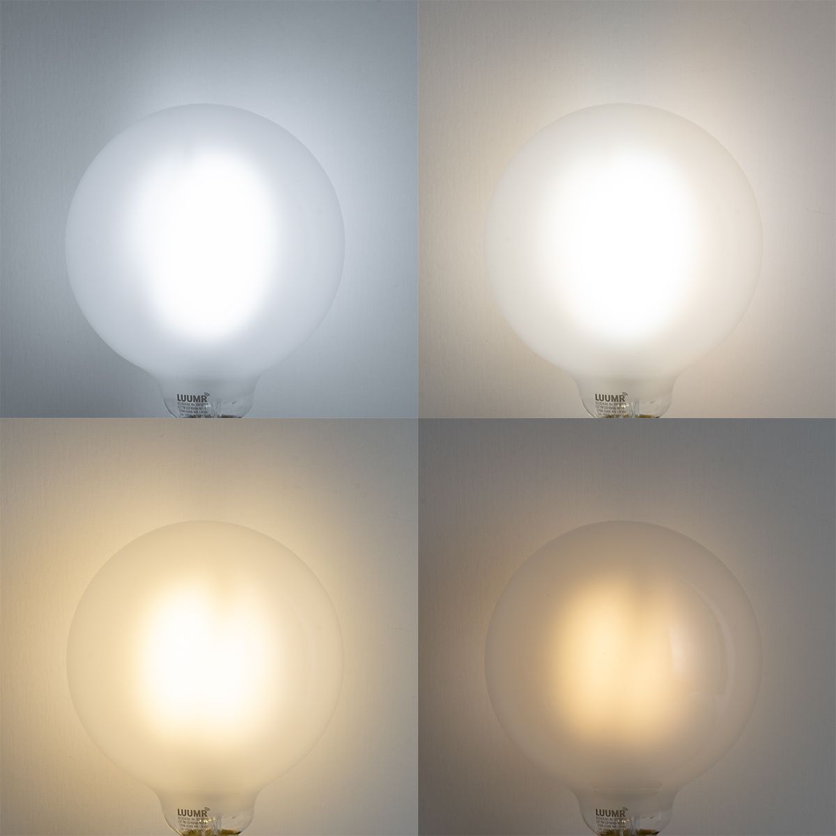 Set van 5 Smart E27 dimbare LED lampen G125 mat 7W 806 lm 2700-6500K