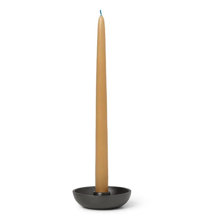 Ferm Living Bougeoir Bowl en aluminium recyclé | Noir