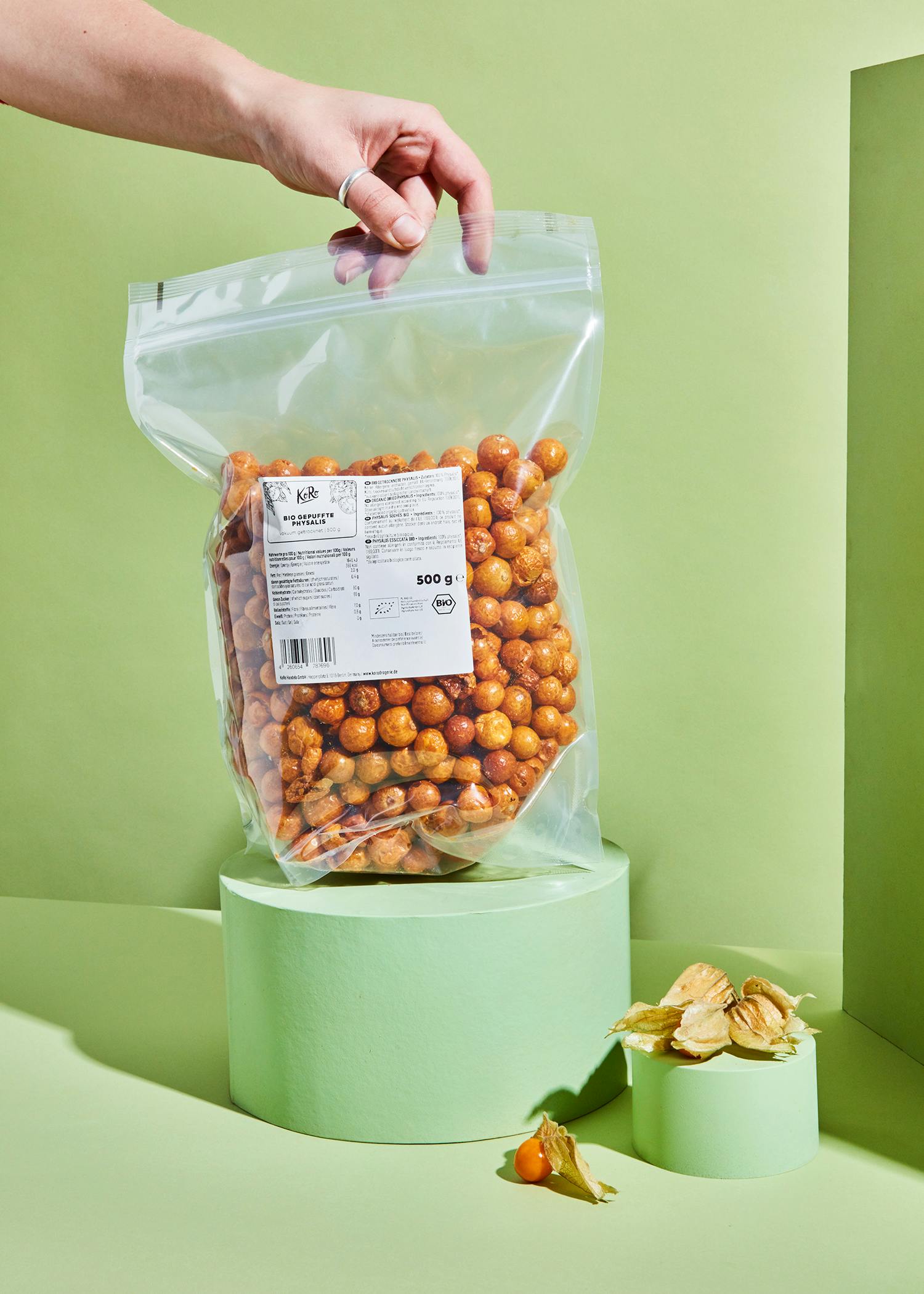 Gepuffte Bio Physalis 500 g