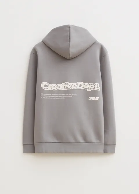 Hoodie met print creativedept grijs (GRS.M)