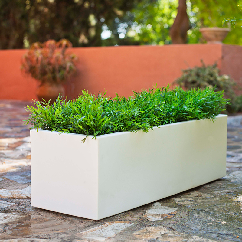 Jardinière jara 100x35x32cm - blanc