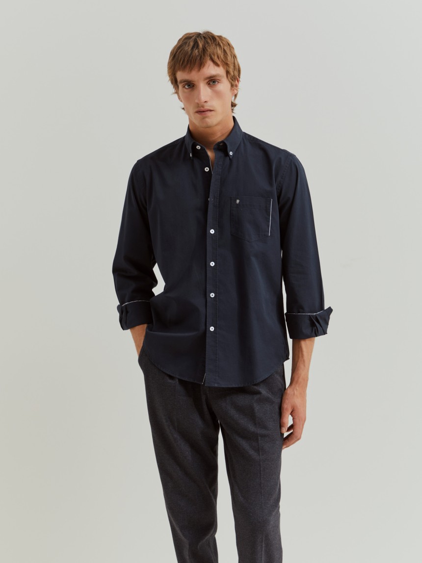 Camisa regular fit de algodão