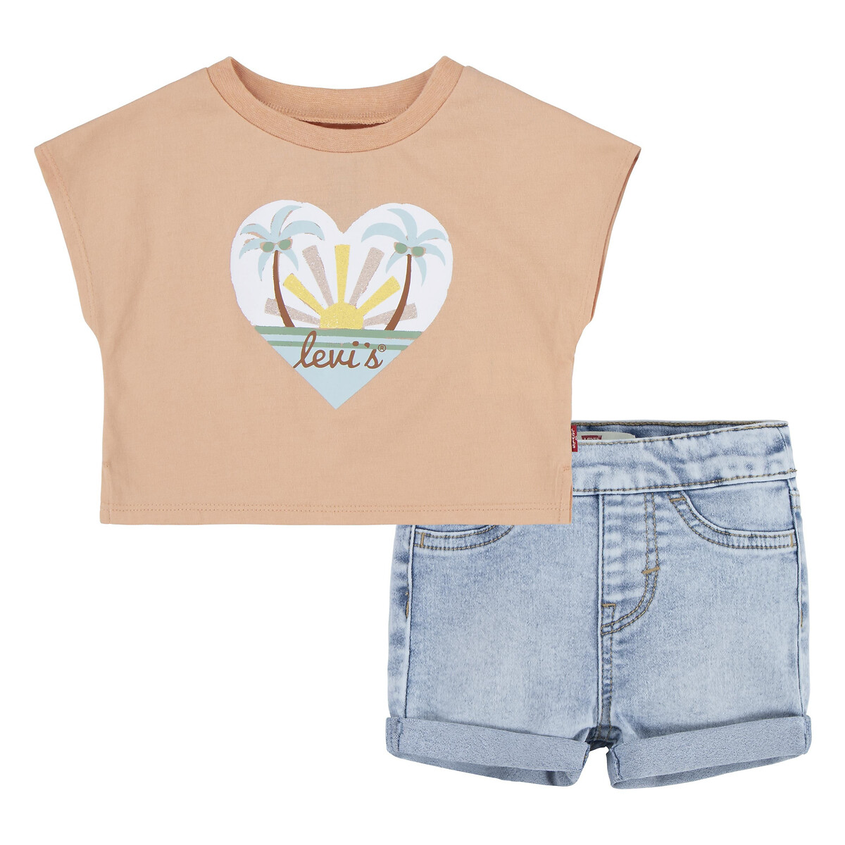 LEVI'S KIDS<br>Conjunto 2-delig, camiseta e shorts