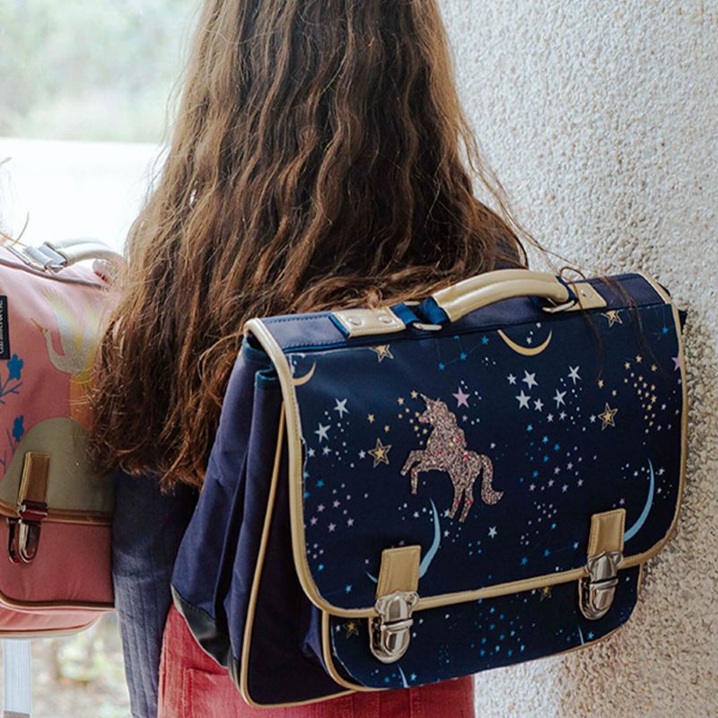 Cartable Constellation 38 cm Bleu marine