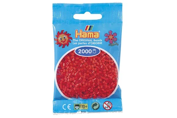 Hama mini perler 2000 stk. rød