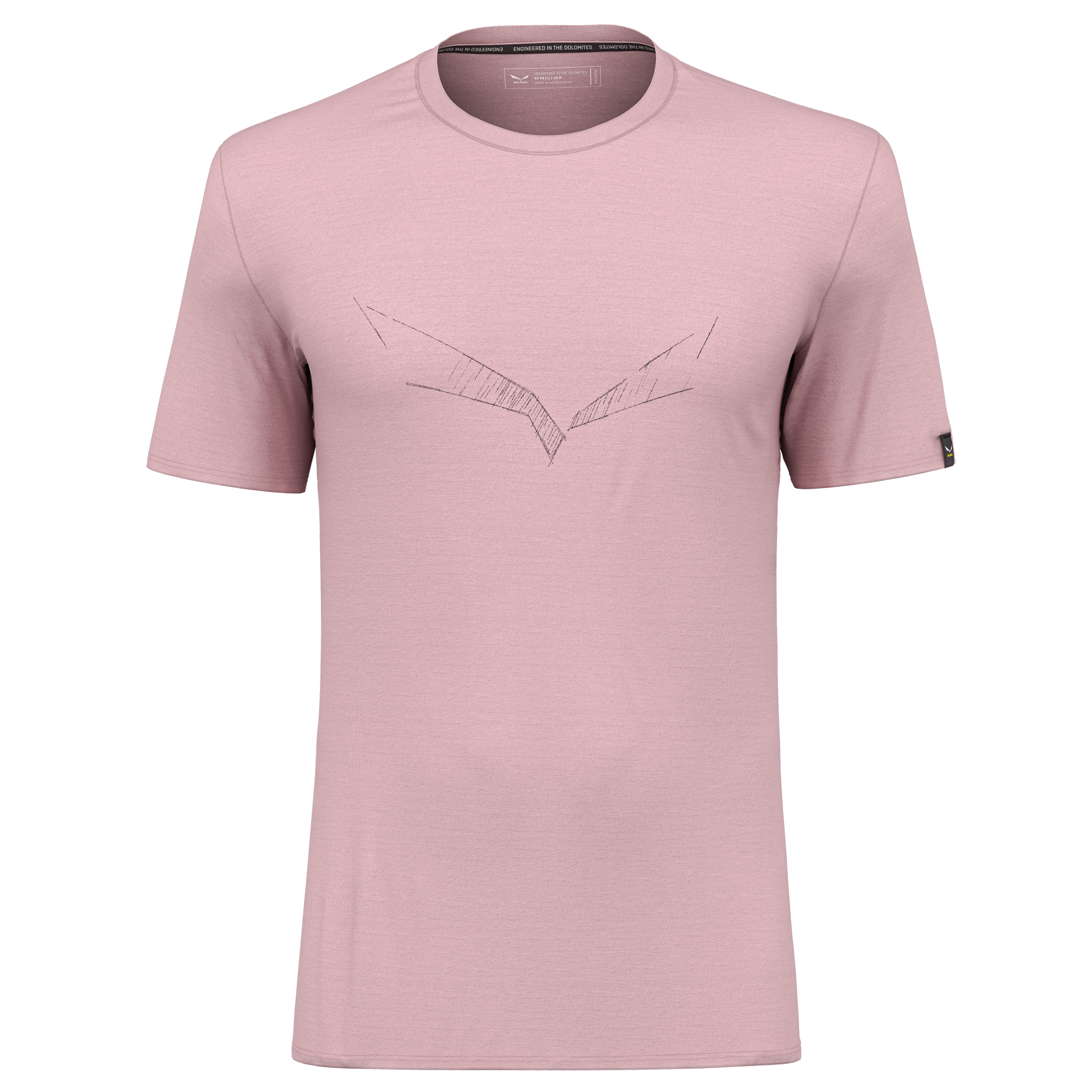 Puez Eagle Sketch Merino T-Shirt Herren