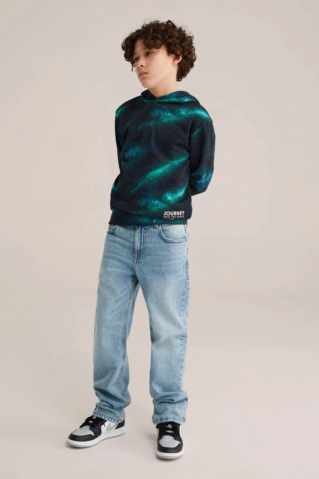 WE Fashion Blue Ridge hoodie zwart