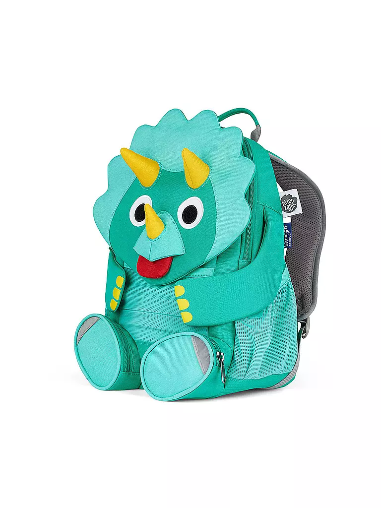 AFFENZAHN Kinder Rucksack Großer Freund -  Dinosaurier türkis