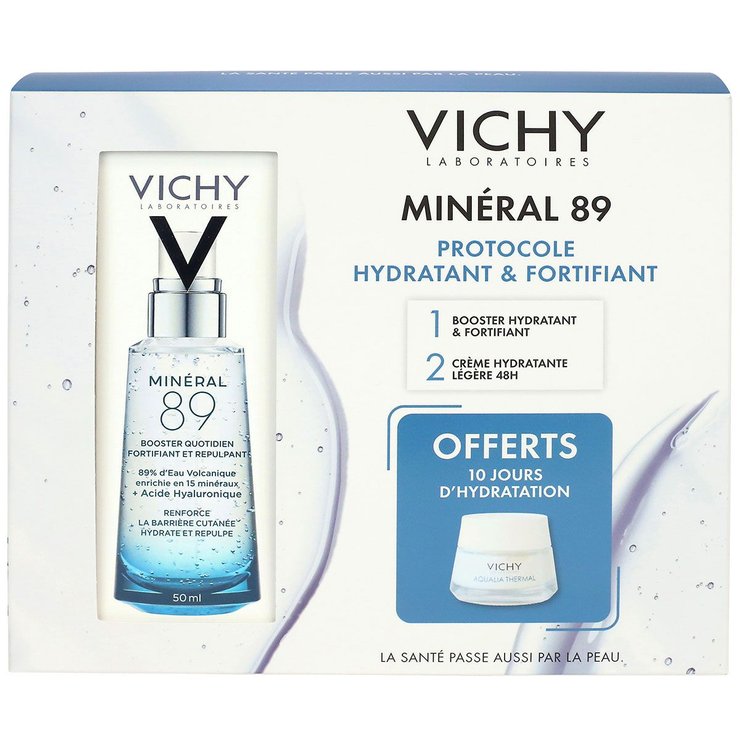 Coffret Minéral 89 Booster quotidien + Aqualia Thermal crème offerte