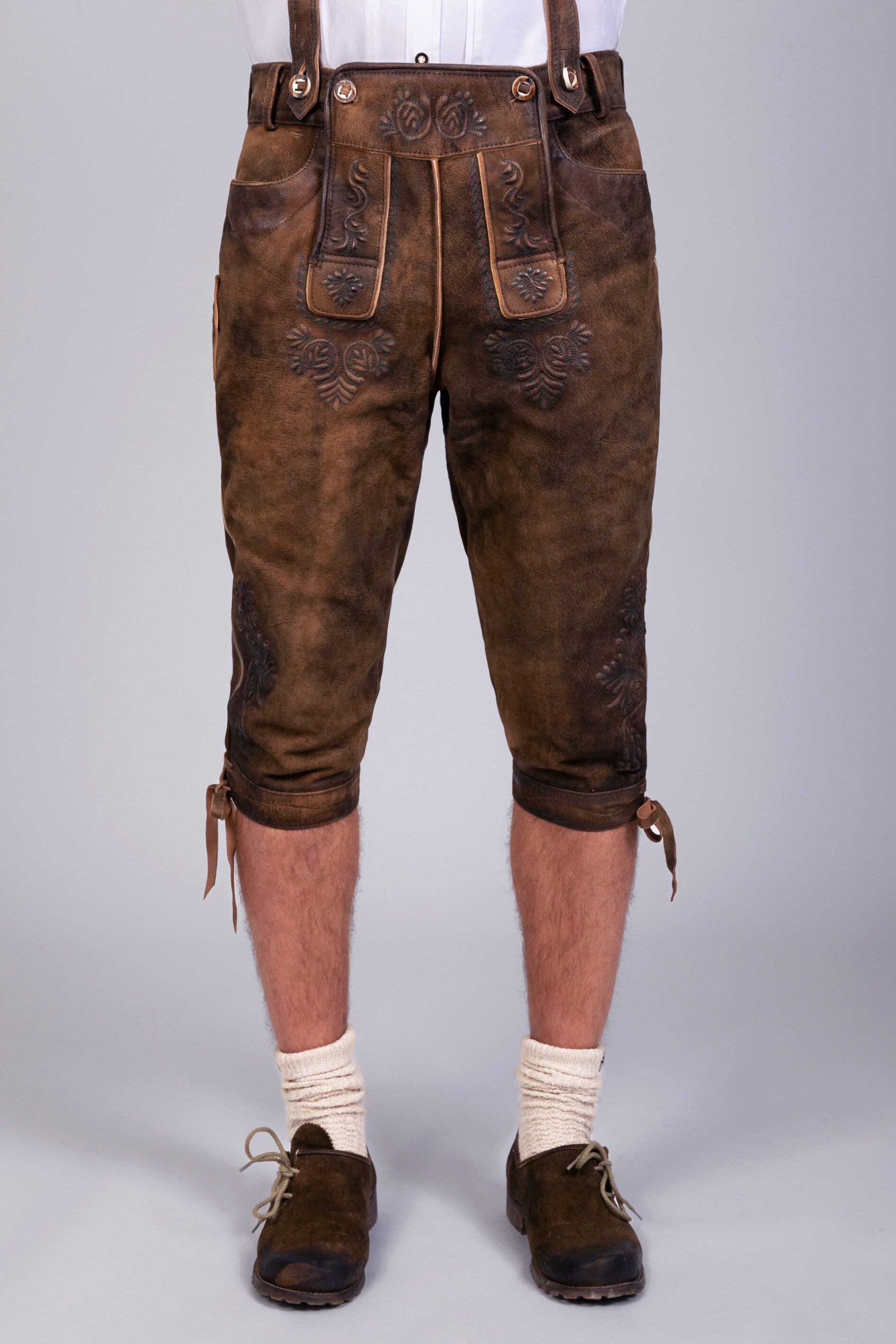 Kniebund Wildbock Lederhose Jan