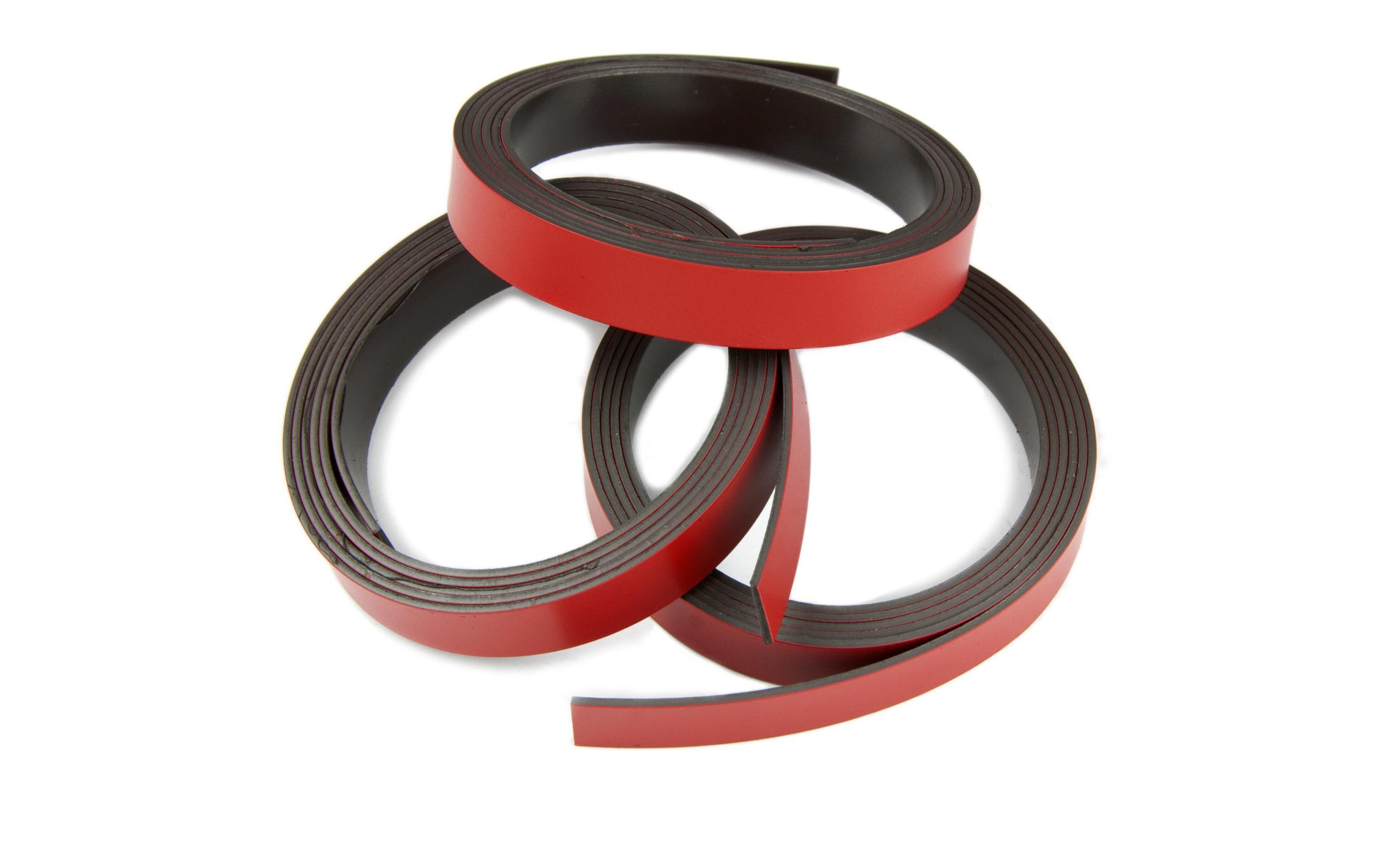 Magnetband 10 mm x 1 m, RotZuschneidbares Magnetband, gelb