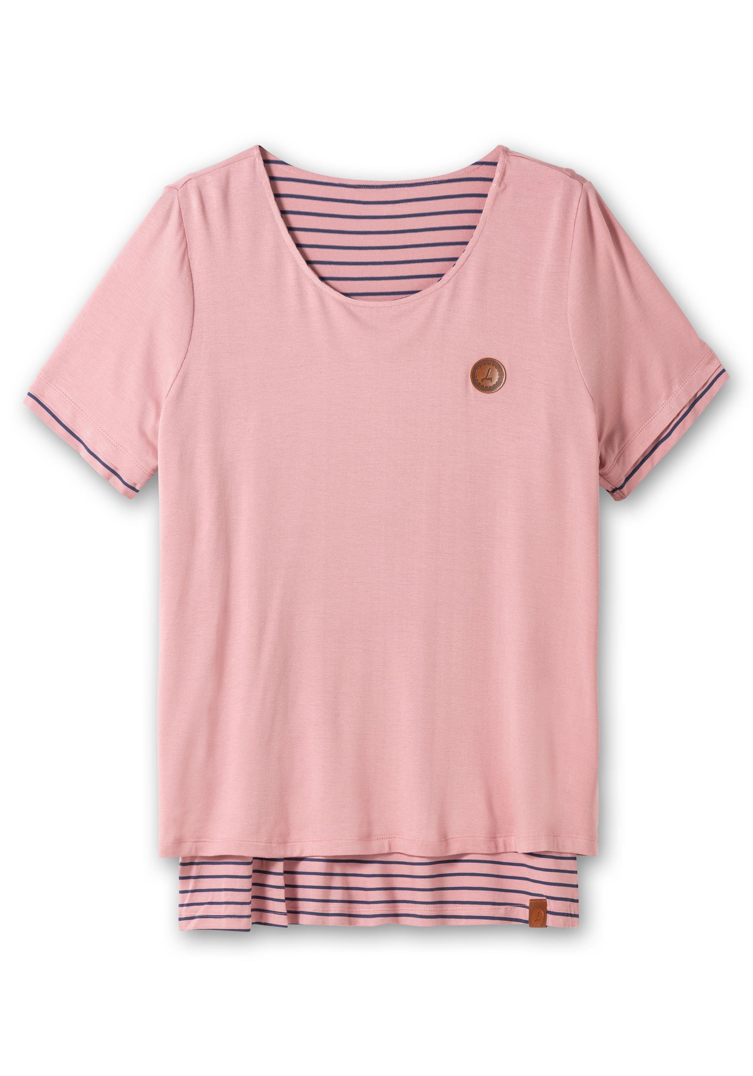 Longshirt in 2-in-1-Optik, mit Rundhalsausschnitt