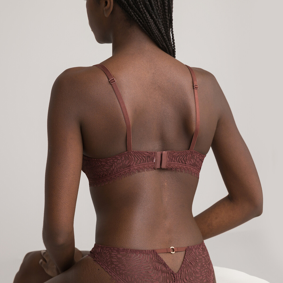 COLEÇÕES LA REDOUTE<br>Sutiã sem mangas Lake Lace