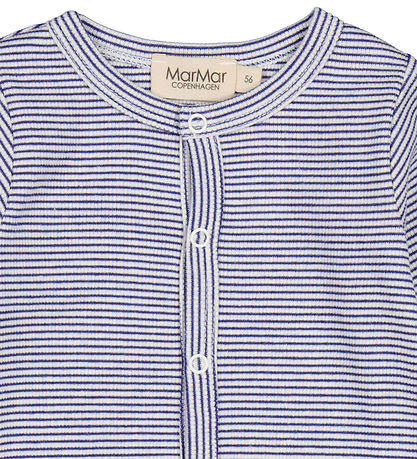 MarMar Strampler - Rib - Modal - Rukana - Blue Stripe