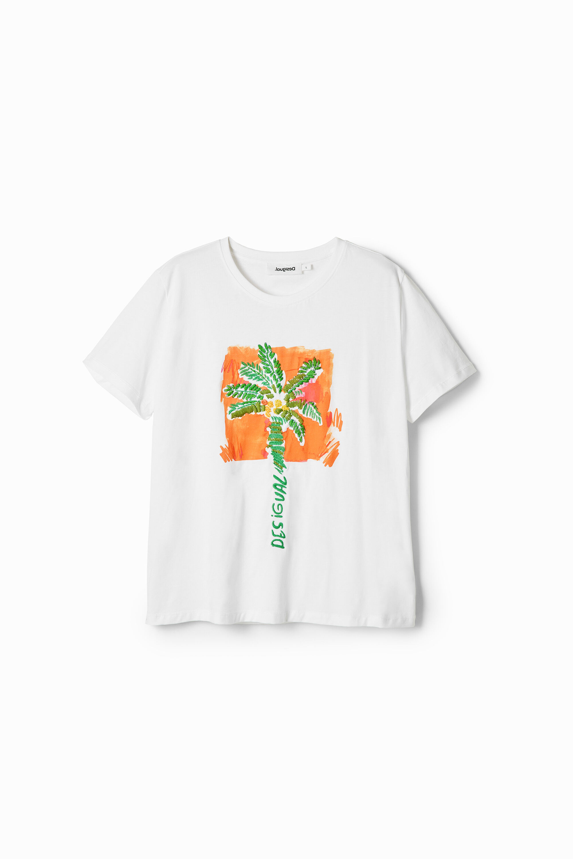 T-shirt tropical palmier