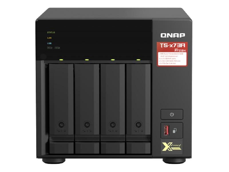QNAP NAS TS-473A-8G 4-bay NAS mit 4 Laufwerkschächten