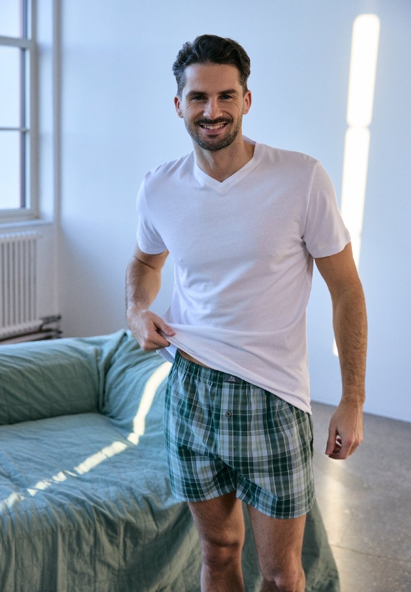 MODAL T-SHIRT MED V-HALS TIL MÆND