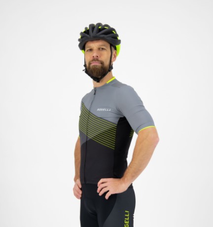 Rogelli Spike Cykeltrøje - Grå/Neon