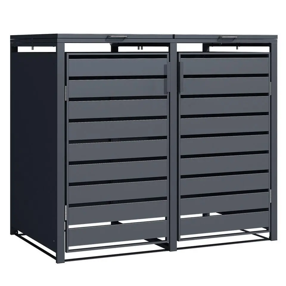 Kliko ombouw - 2 containers - Antraciet