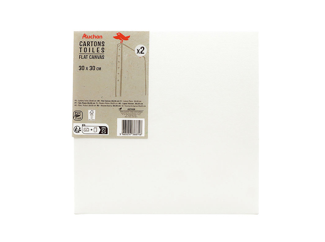 TELA AUCHAN 2 PEÇAS 30X30CM