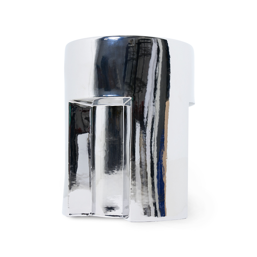 Bijzettafel Stoneware chrome